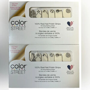 Color Street Game On x 2 nail stickers sports decals sealed new